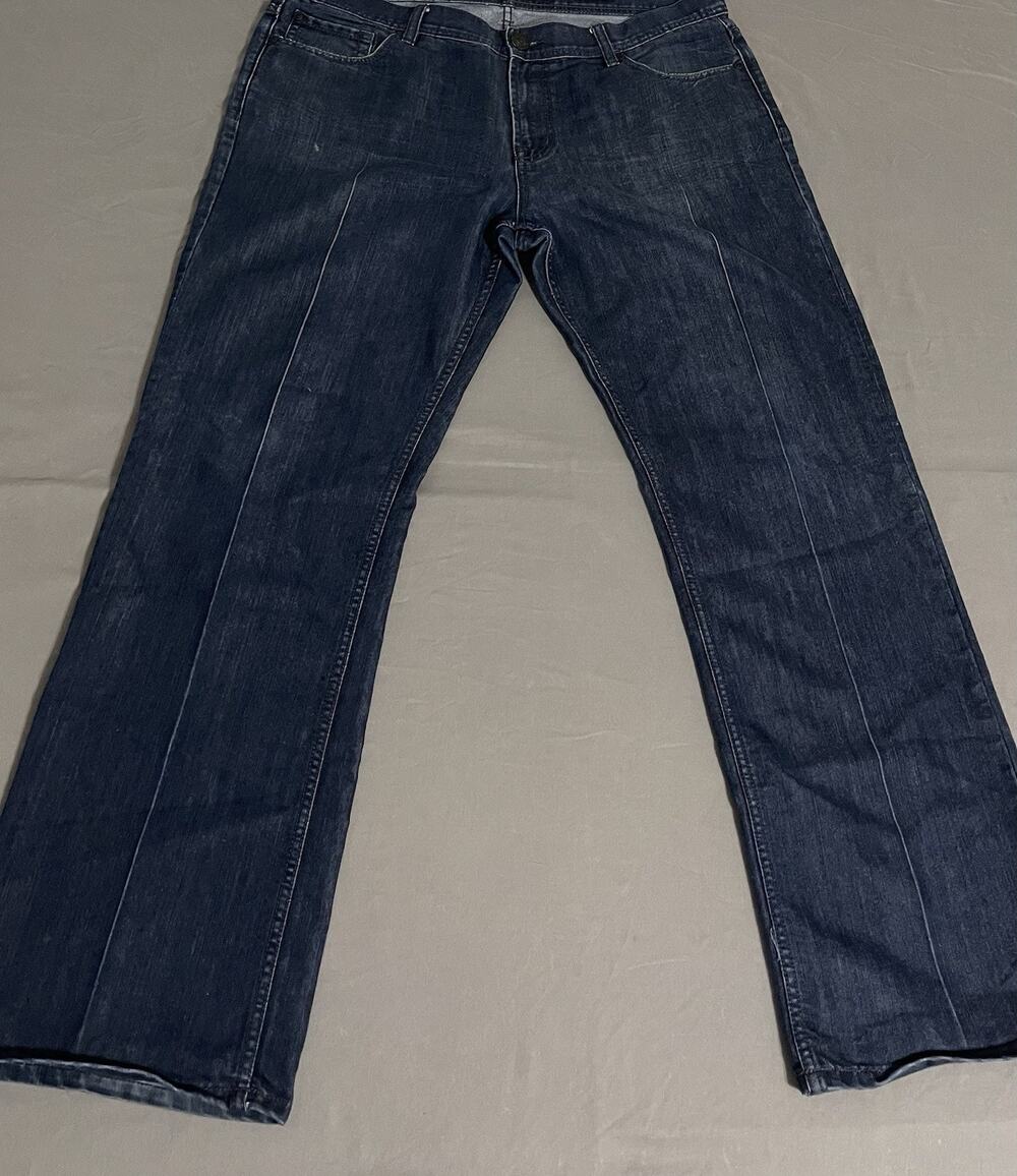 Seven7 Mens Straight Leg Jeans 38x34 Dark Wash Blue Cotton Blend Great Condition